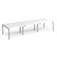 Adapt 1200mm Deep Triple Back To Back Desks